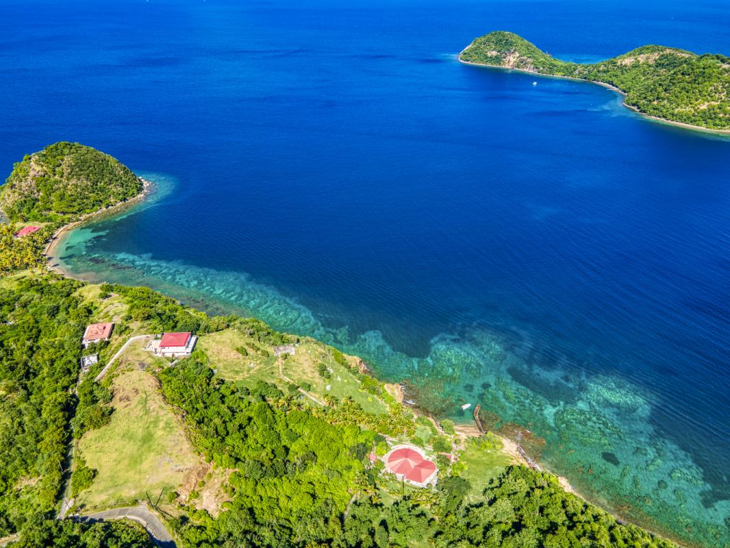 Location villa vue mer aux Saintes Guadeloupe-vue du ciel-6